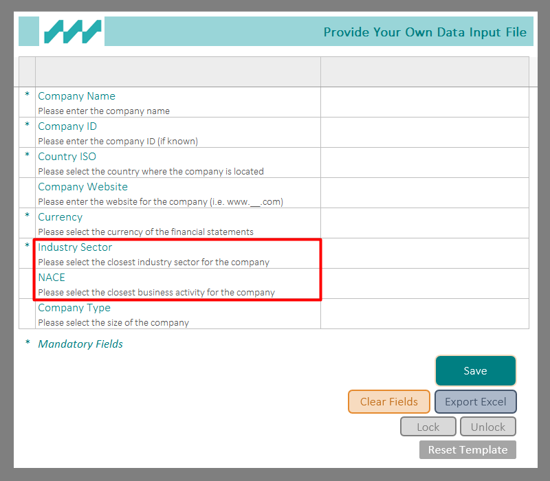 Nace Tcode Which Industry Identifiers do I use?